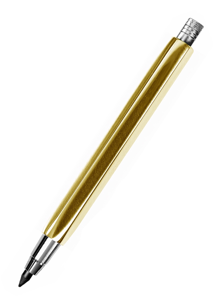 HEXAGONAL 2.5 mm BRASS DUO PEN and PENCIL